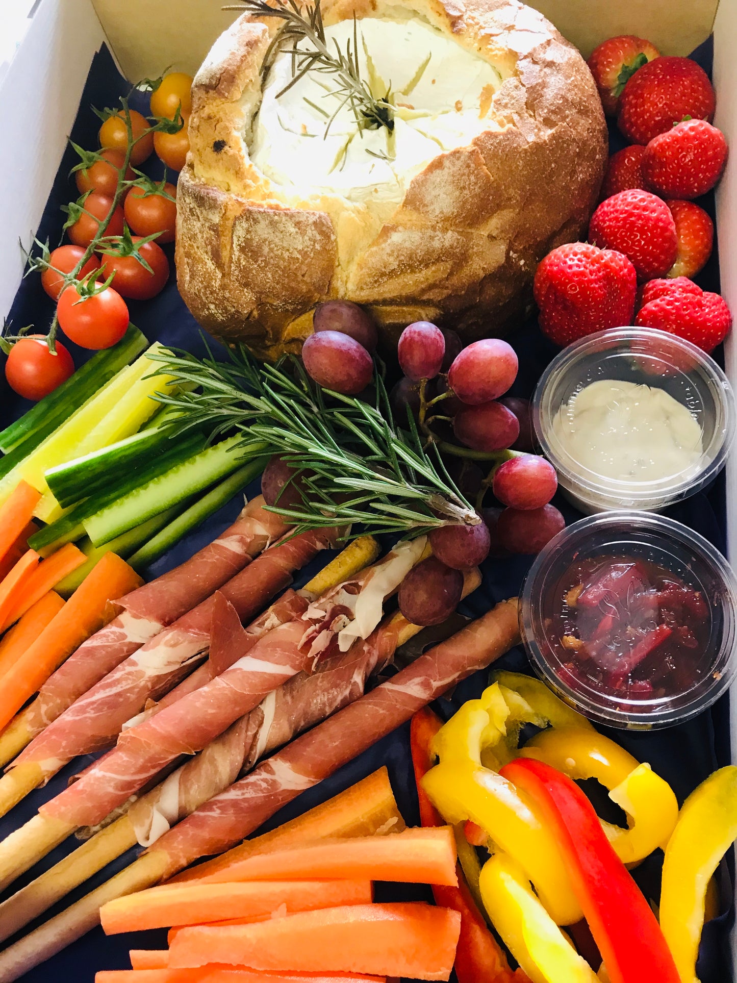 Baked Wicklow Bán Brie  tear and share platter