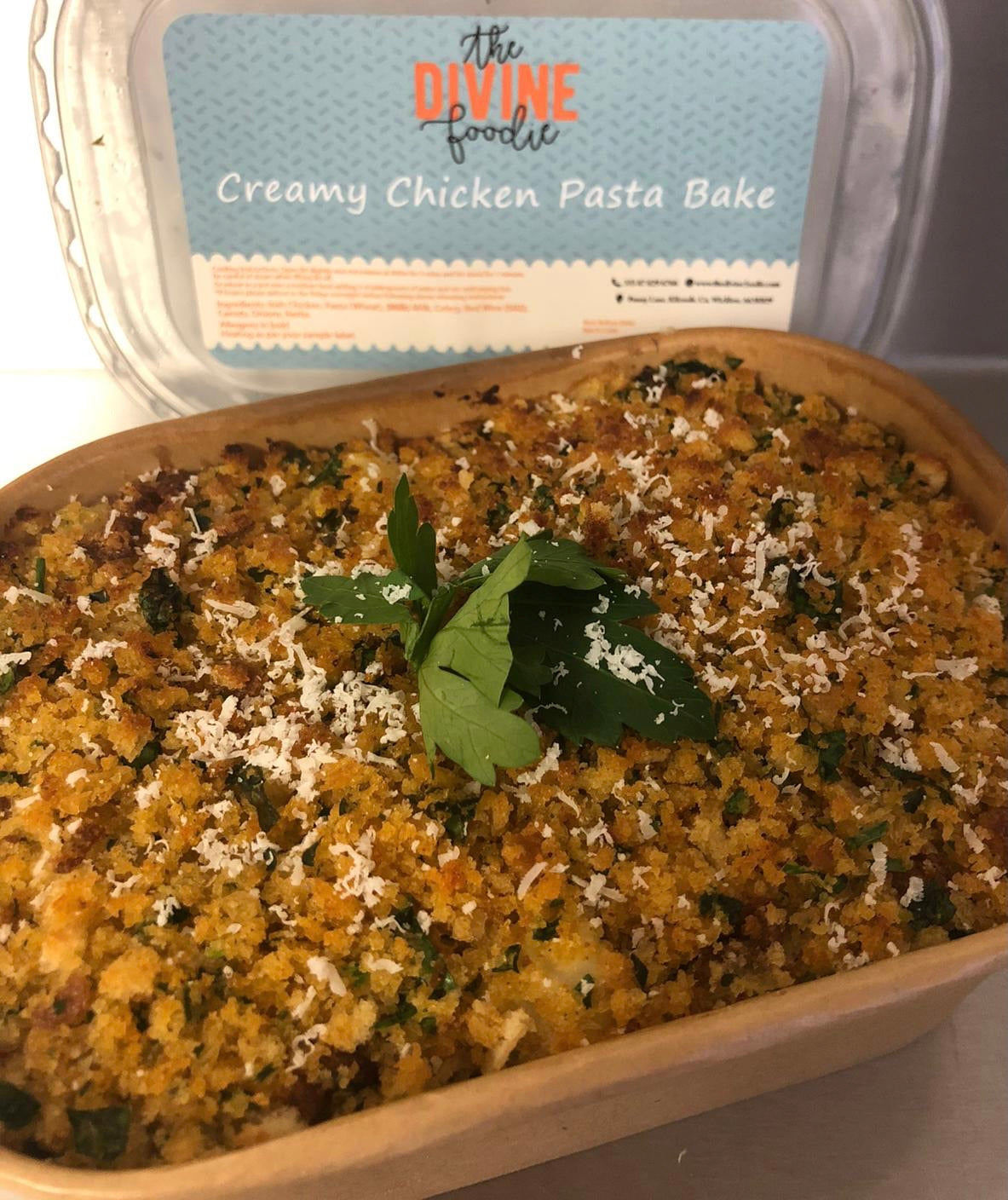 Creamy Chicken Pasta Bake with Broccoli