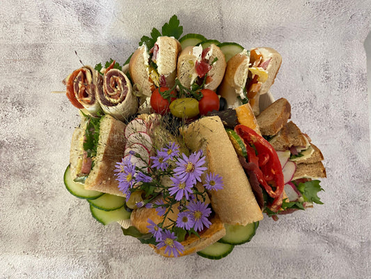 Gourmet sandwich platter