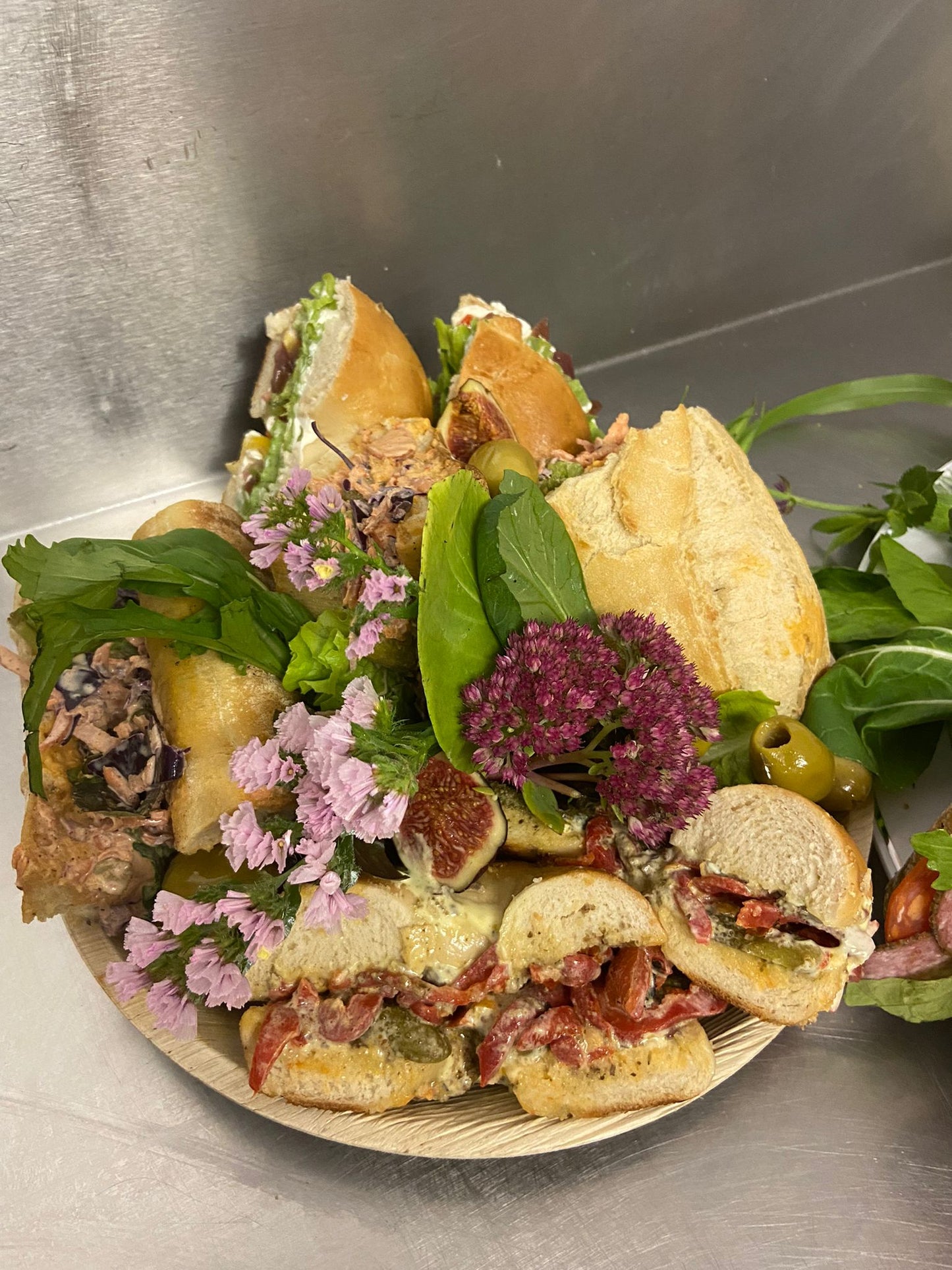 Gourmet sandwich platter