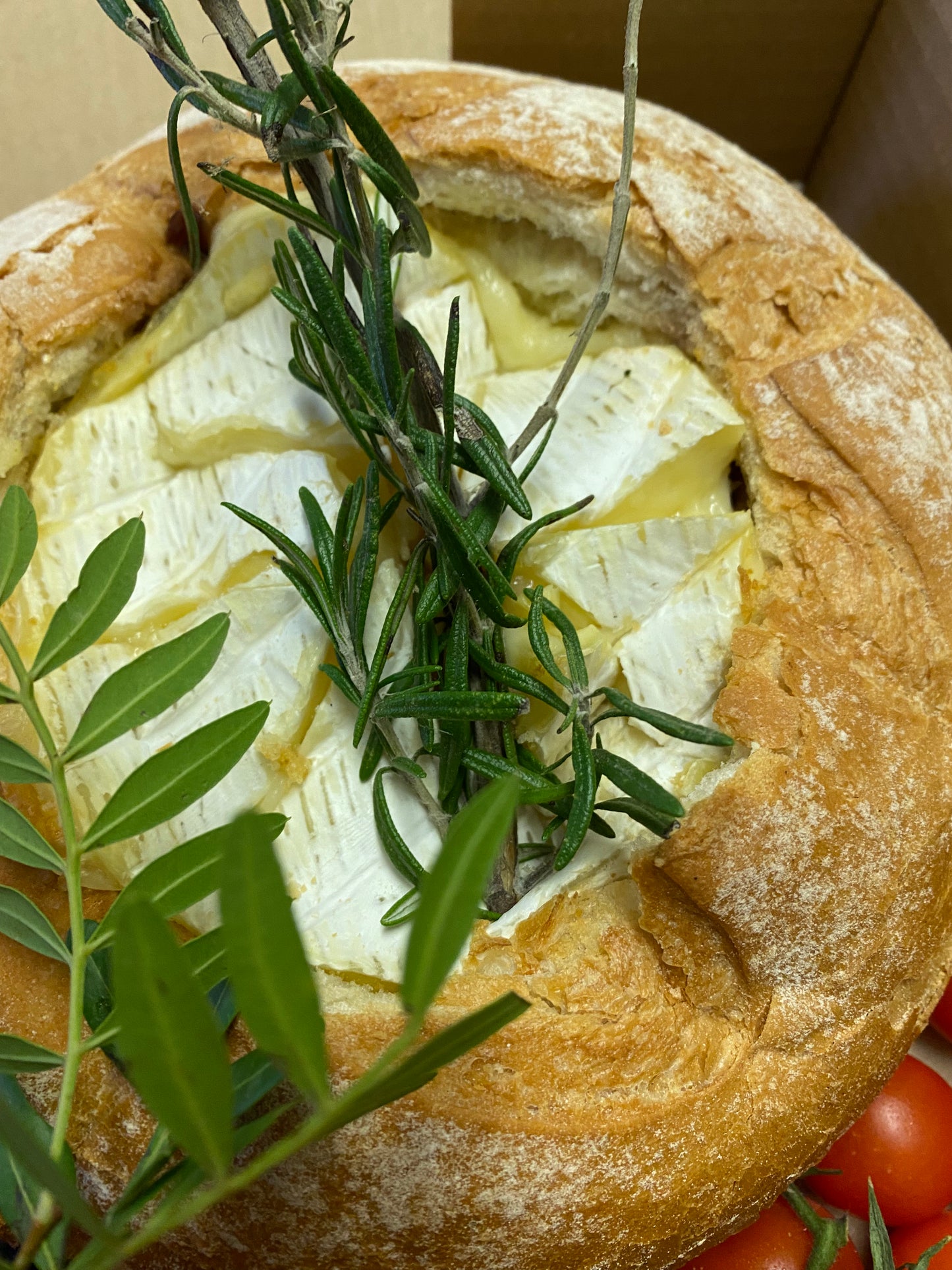Baked Wicklow Bán Brie  tear and share platter