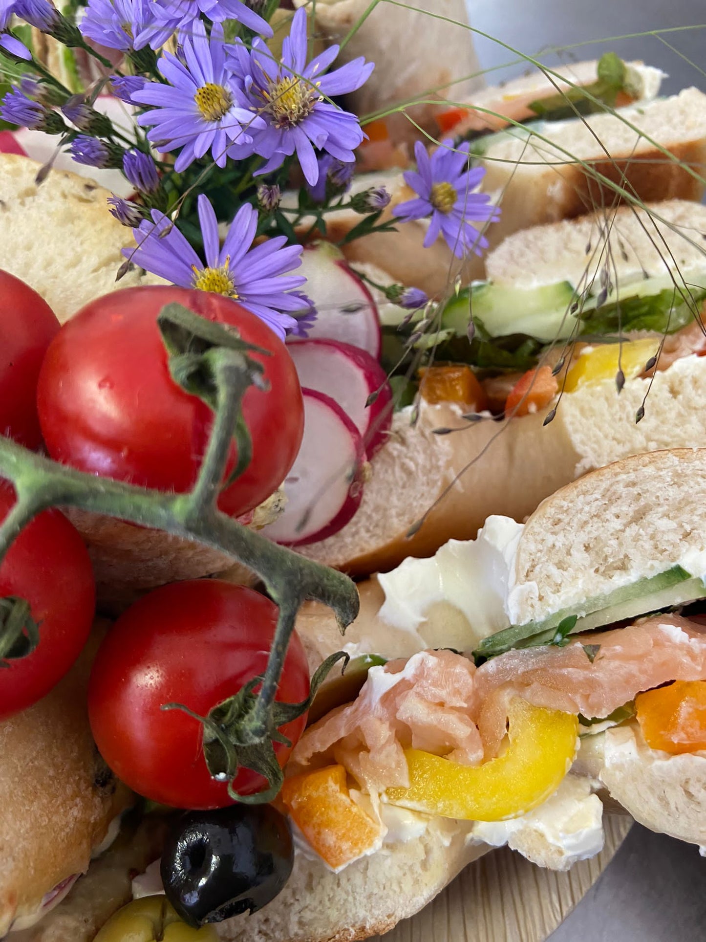 Gourmet sandwich platter