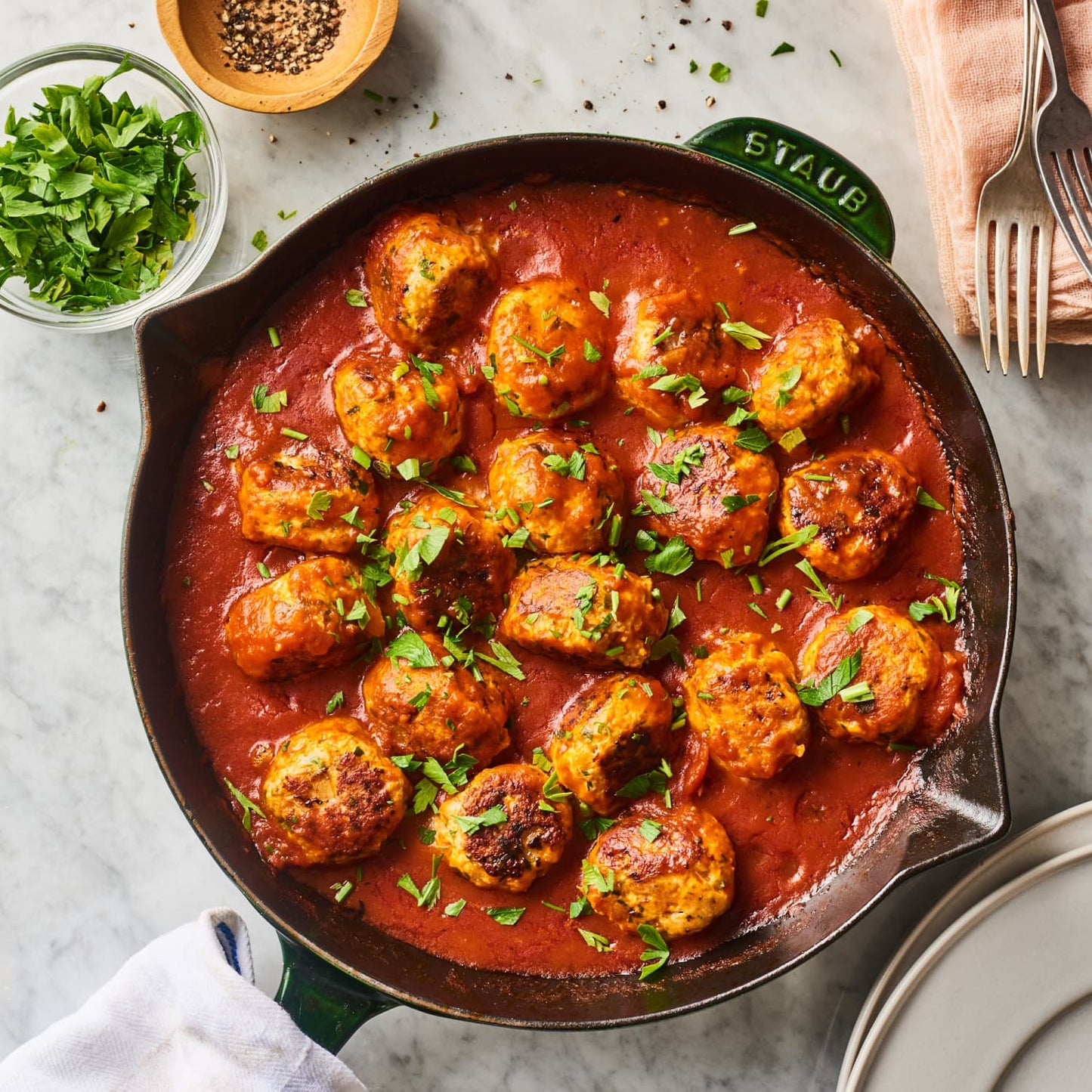 Turkey and N'duja meatballs